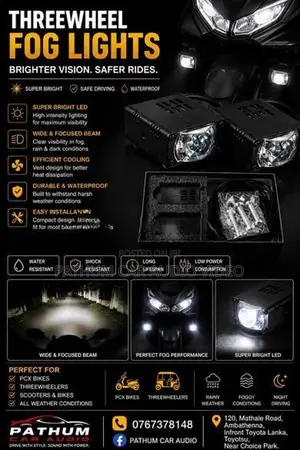 PCX Bike LED Lights/Threewheel FOG Lights