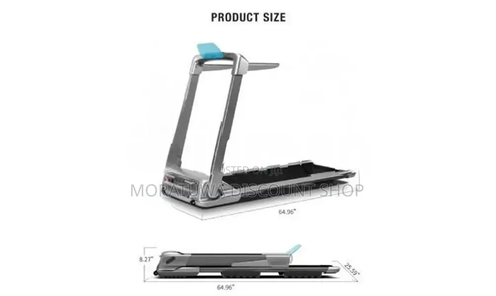 Quantum Fitness Treadmill Black Frame 100kg Maximum User Weight