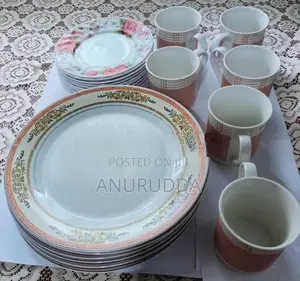 Dinnerware Ceramics Set with Milk Cups