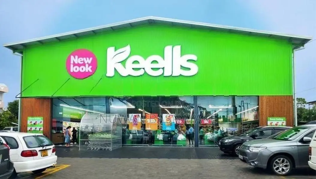 Keells supermarket sign