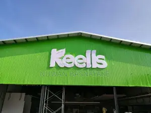 Keells supermarket sign