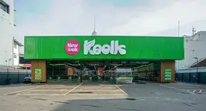 Keells supermarket sign