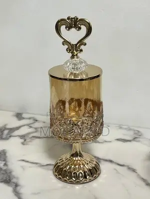 European Crystal Glass Jars