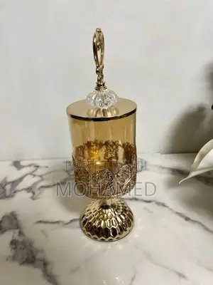 European Crystal Glass Jars