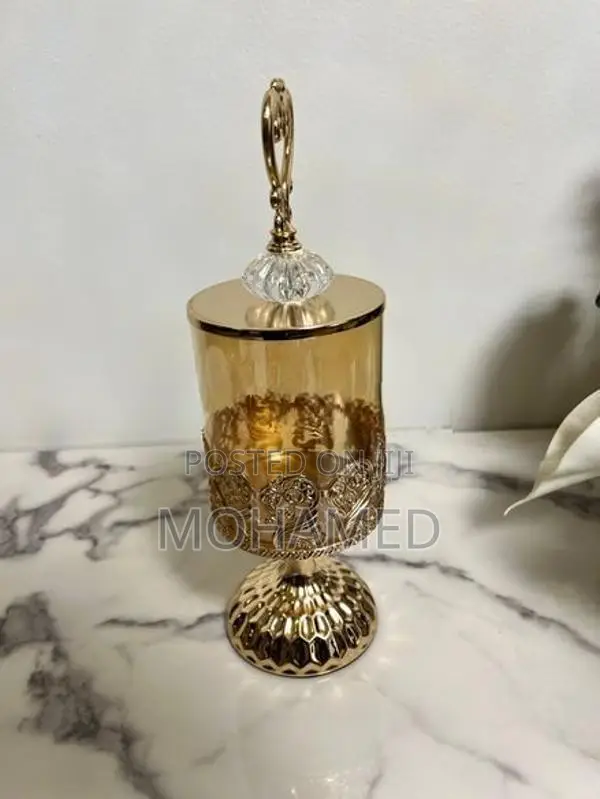 European Crystal Glass Jars