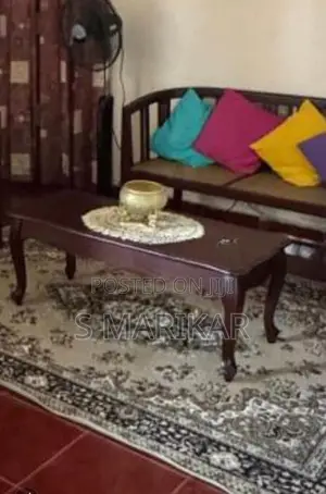 Mahogany Full Sofa Set with Center Table