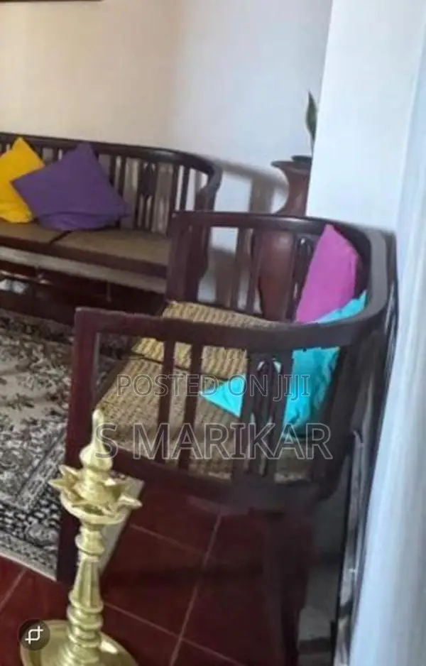 Mahogany Full Sofa Set with Center Table