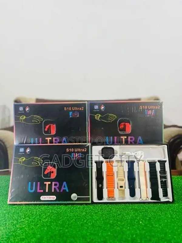 S10 Ultra Smart Watch [ 7 in 1 Strap ]