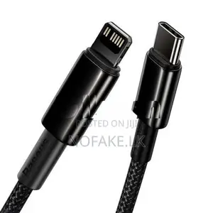 Baseus Tungsten Gold 20W USB-C to Lightning iPhone Fast Charge Cable