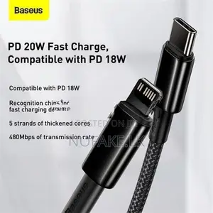 Baseus Tungsten Gold 20W USB-C to Lightning iPhone Fast Charge Cable