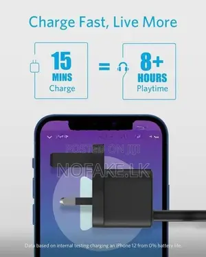Anker Zolo 20W Wall Charger Power Adapter With a USB-C Port Fast Charg
