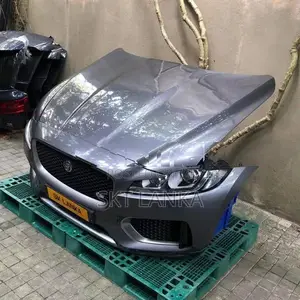 Jaguar F Pace R Sport 2019 front face cut BUMPER BONNET HEADLIGHT
