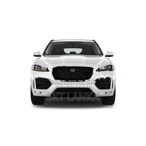 Jaguar F Pace R Sport 2019 front face cut BUMPER BONNET HEADLIGHT