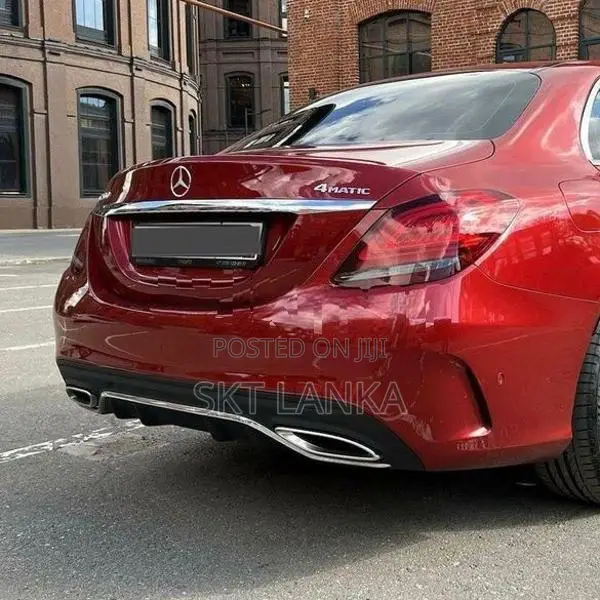 Genuine Mercedes C C200 W205 Facelift 2019 AMG rear bumper diffuser