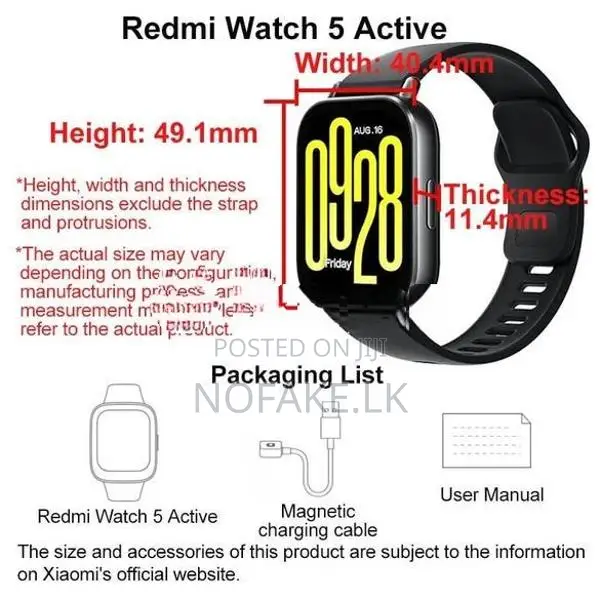 Redmi watch 5 Active Smartwatch with Noise Reduction Bluetooth Calling