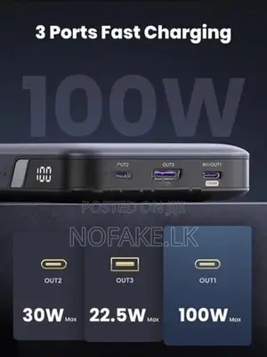 UGREEN 100W 20000Mah Flight Approved & Safe Charging Power Bank