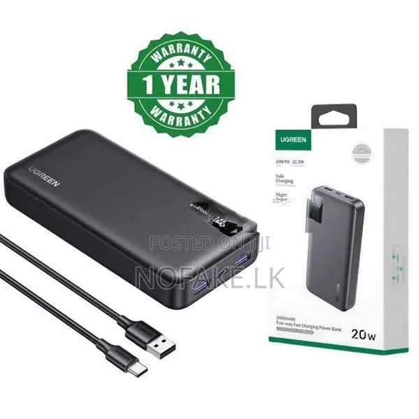 UGREEN 20W 20000mAh Two Way Fast Charging Power Bank