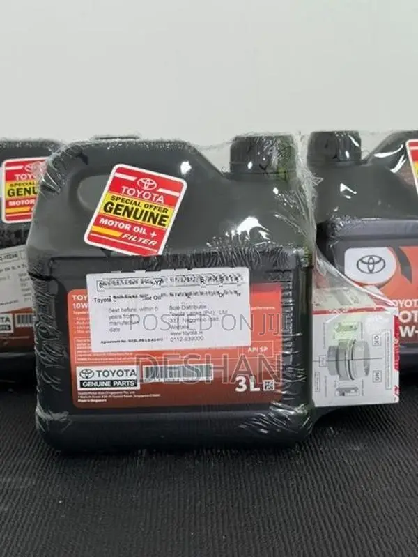 Toyota genuine engine oil service pack 3l with filter wagon r / alto