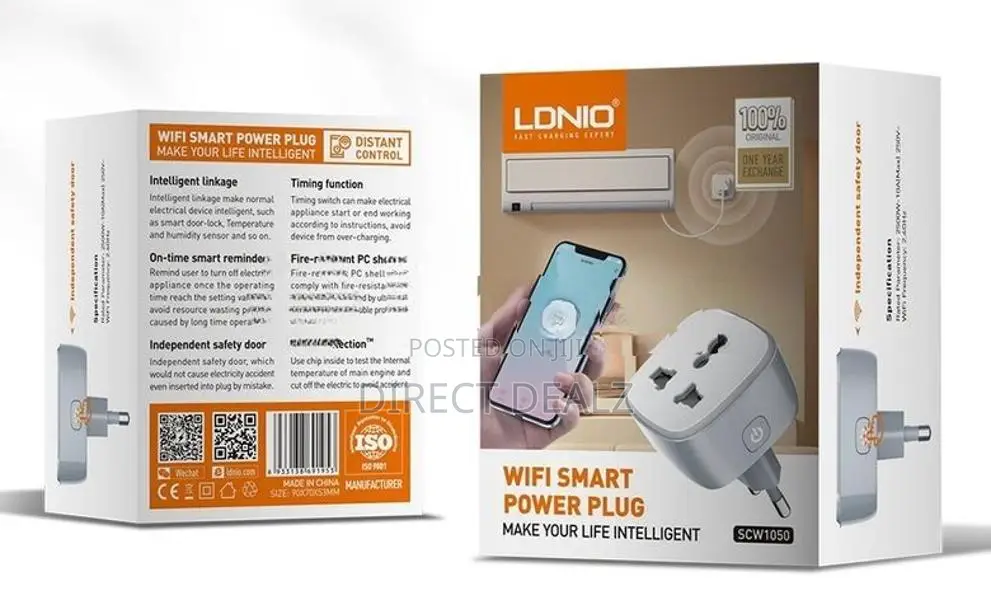 LDNIO SCW1050 WiFi Smart Universal Power Plug - UK