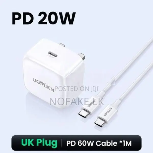 UGreen 20W Charging Adapter With 1M Type C to Cable