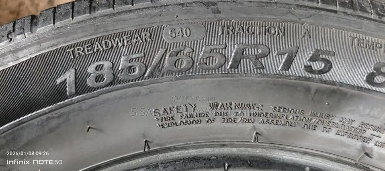 185/65/15 Used Tyre Set