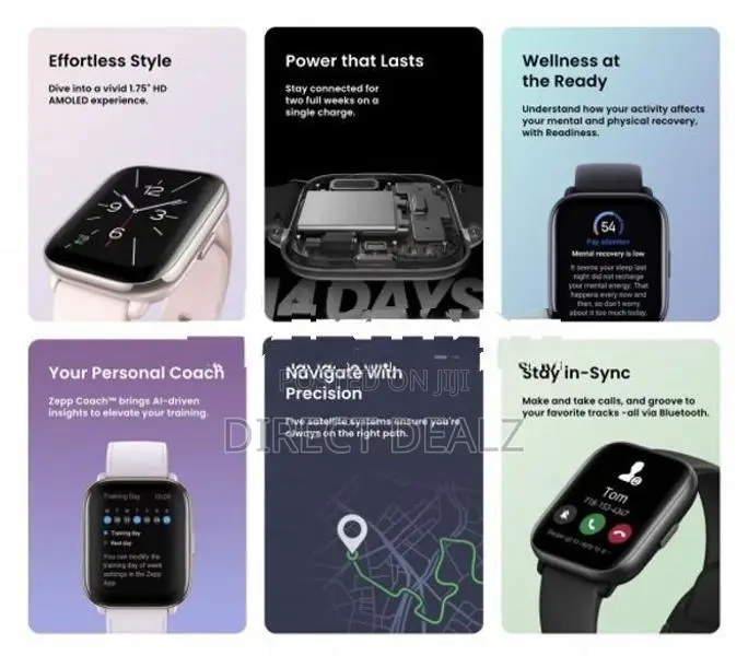Amazfit Active Bluetooth Calling Smart Watch with 1.75" AMOLED Display