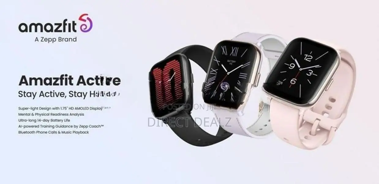 Amazfit Active Bluetooth Calling Smart Watch with 1.75" AMOLED Display