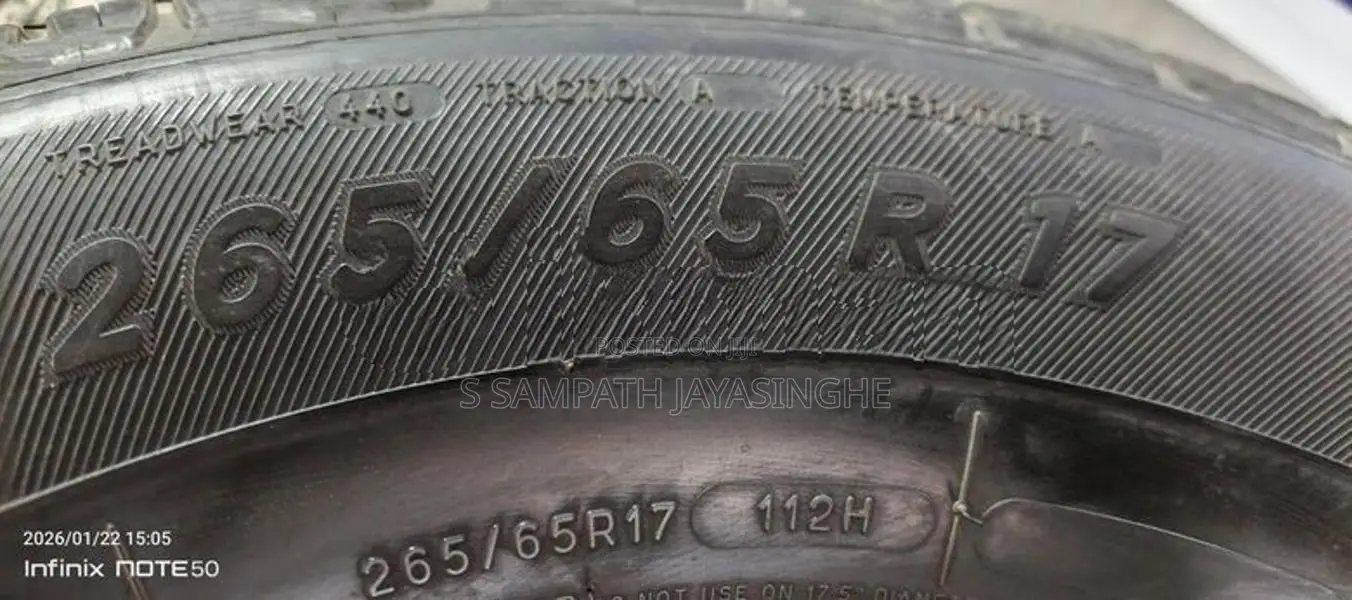 265/65/17 Used Tyre Set