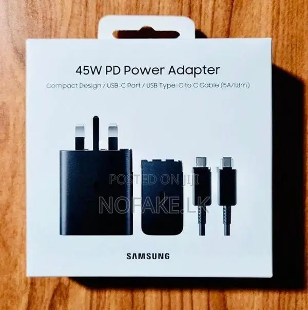 Samsung 45W Fast Charger Power Adapter With Type C Cable