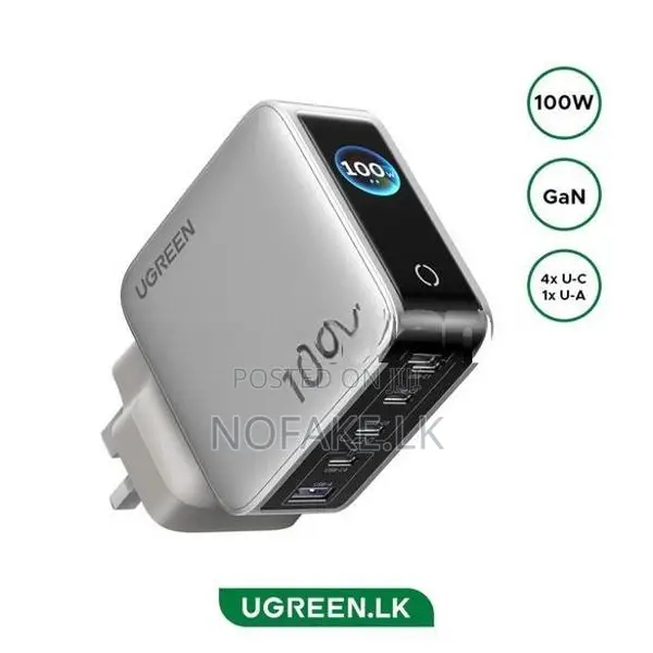 UGREEN 100W Nexode Pro GAN Fast Charger 5 in 1 Adapter
