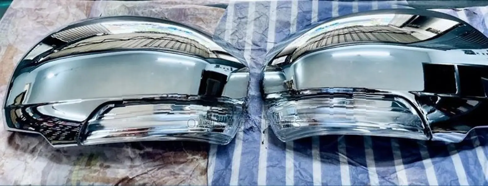 Mirror covers prius chrome pair clip type