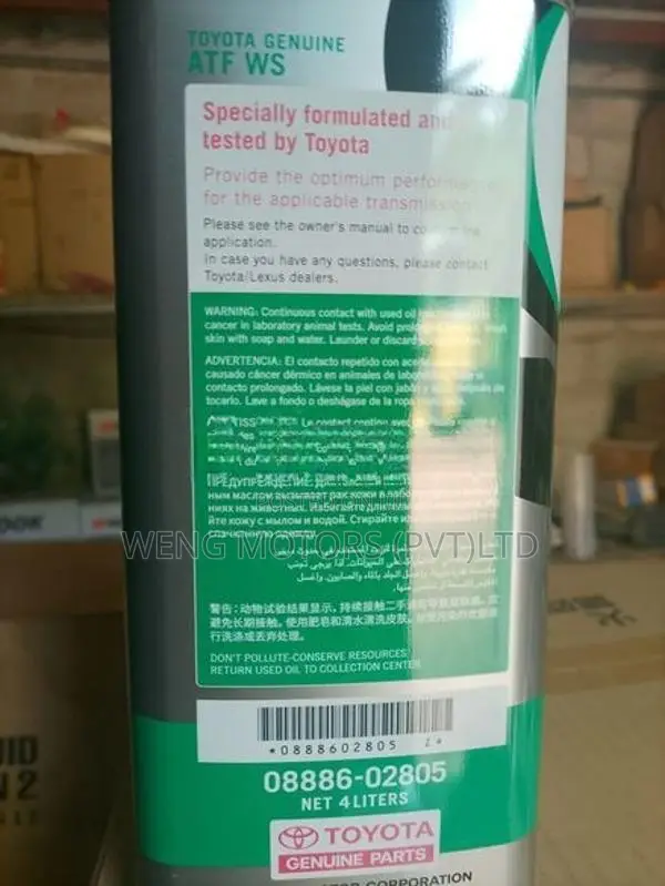 Toyota WS 4L oil