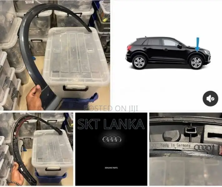 Genuine Audi Q2 2019 driver front wheel arch moulding bumper light