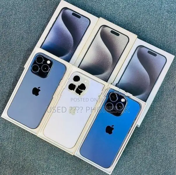 Apple iPhone 15 Pro Blue-White-Black (Used)