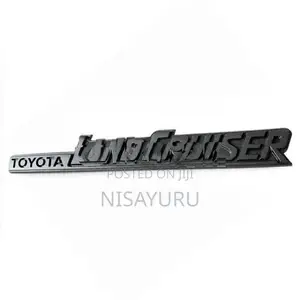 Matt Black Toyota land cruiser badge