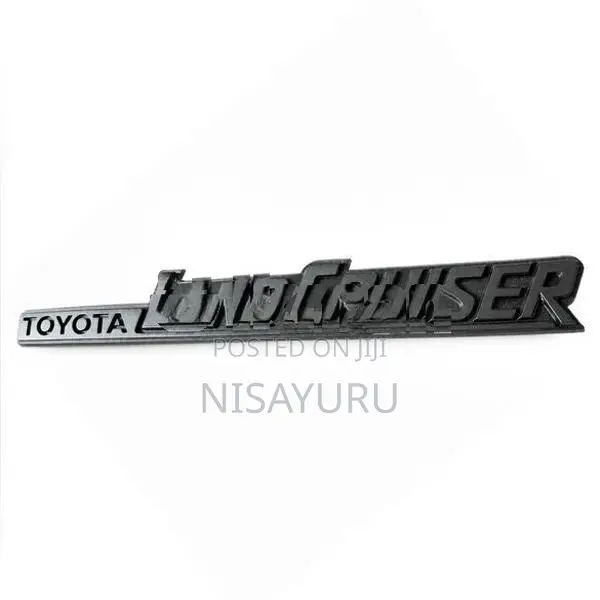 Matt Black Toyota land cruiser badge