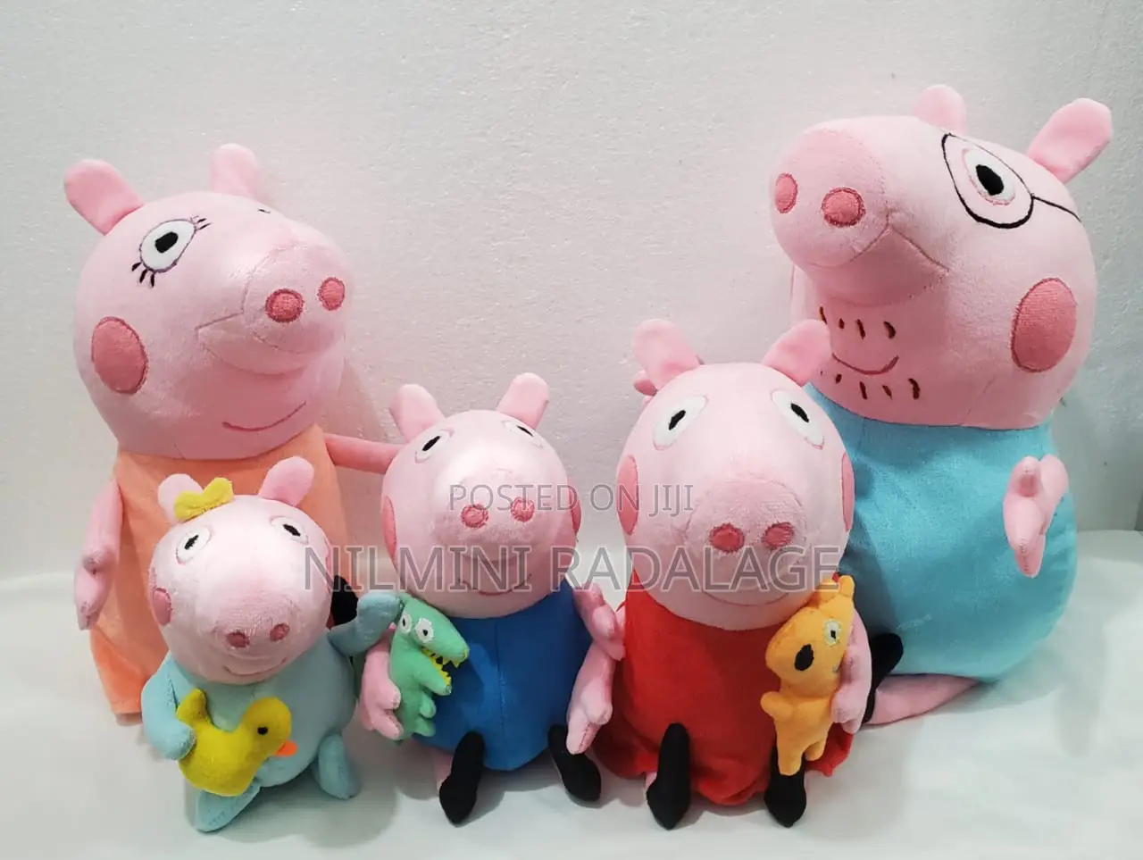 Handmade Character Soft Toy Peppa Pig Family