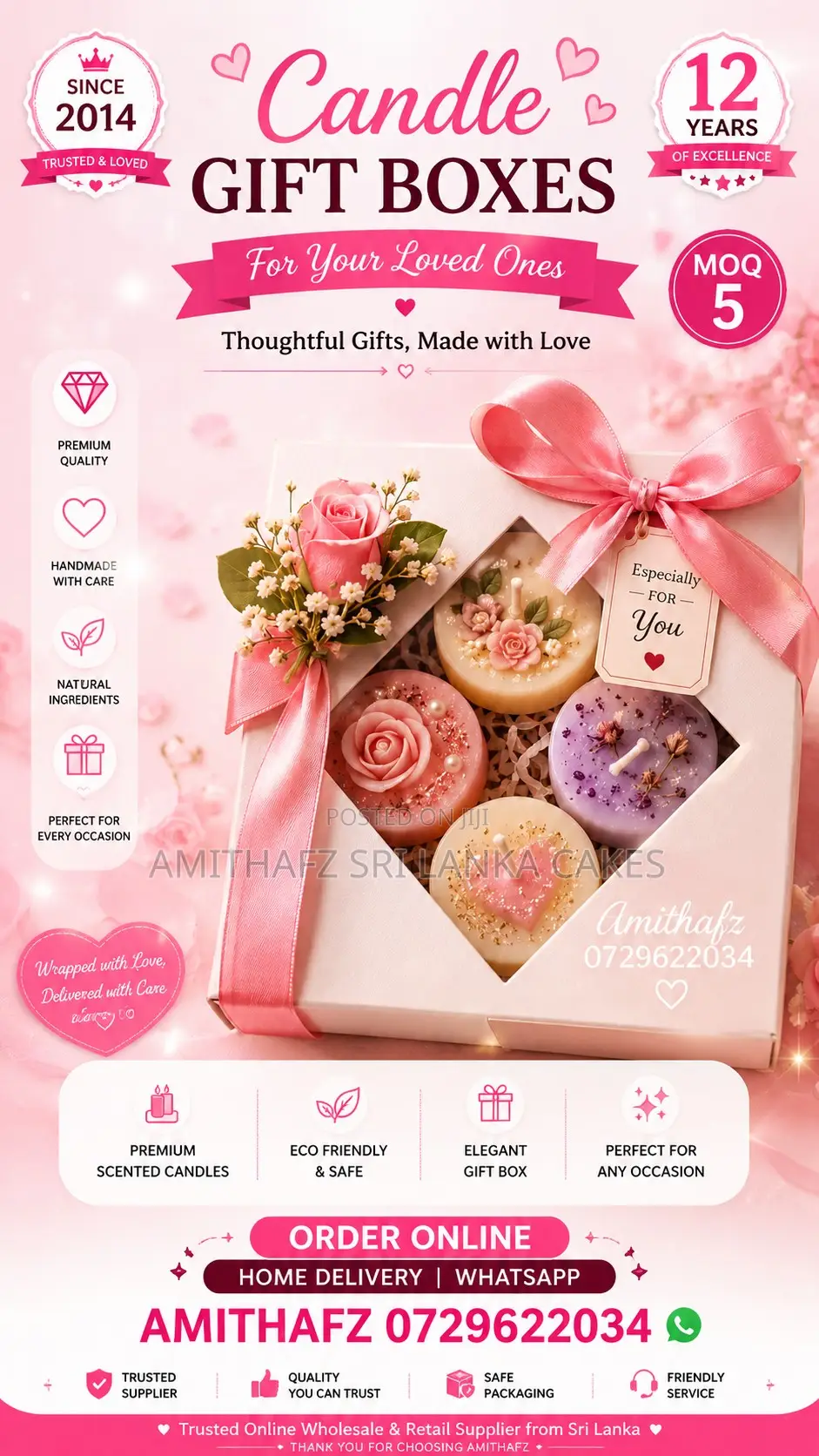 Candle Packaging Boxes Gift Boxes for Candles Sri Lanka Price Sale Buy