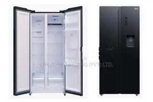 ABANS 454L Side-by-side Inverter Refrigerator - Black