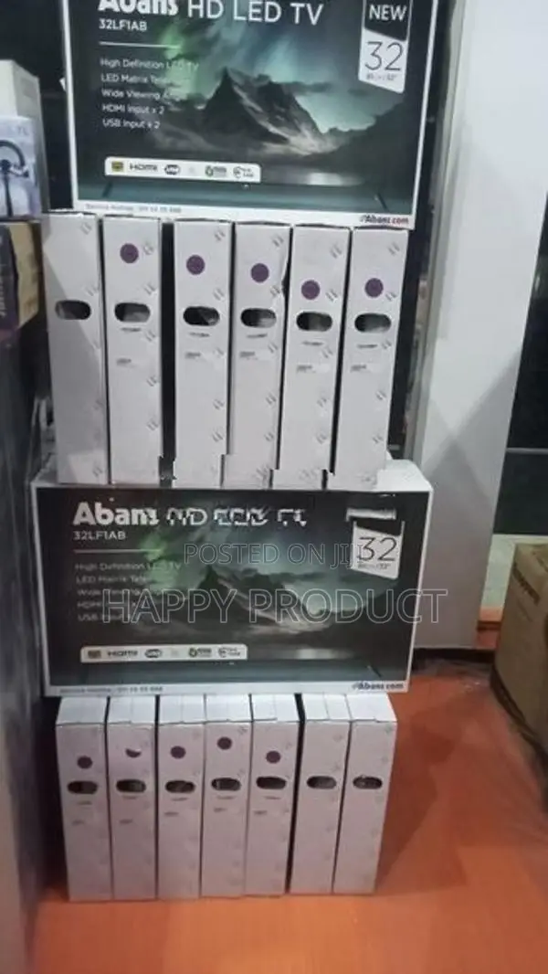 32" Abans Hd Tv-Brand New