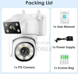 8MP PTZ Dual Lens Camera Wifi IP Security Surveillance