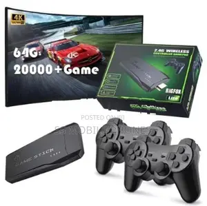 Retro TV Game Console with 20,000 Games + Two Wireless Controllers