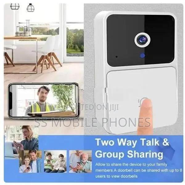 WIFI Video Doorbell Mini Camera Home Security Two Way Intercom