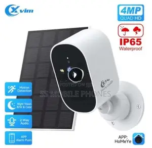 XVIM 4MP WiFi Outdoor Wireless Solar Camera