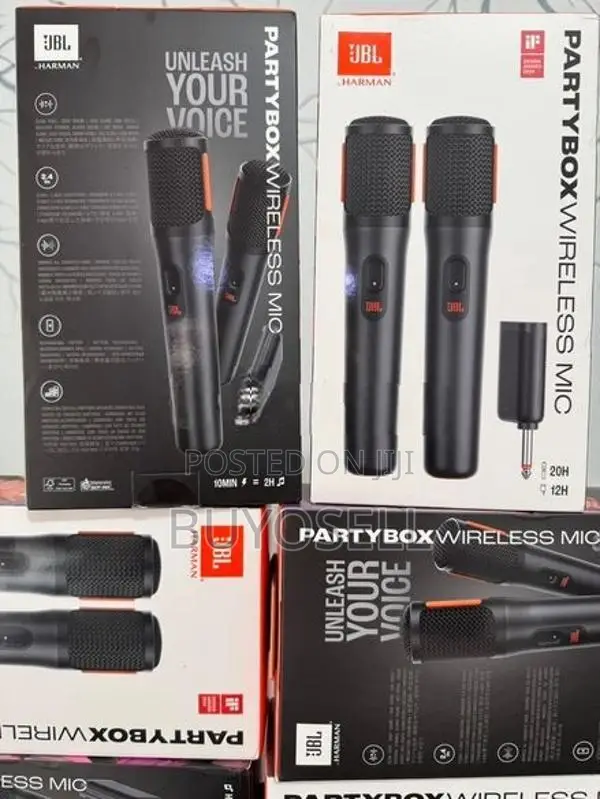 PARTYBOX WIRELESS MIC DUAL (rechargeable )