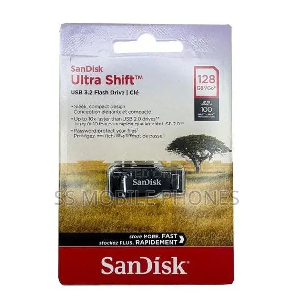 Sandisk Ultra Shift USB 3.2 Flash Drive 128GB