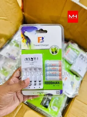 FB Rechargeble AA Battery with Charger