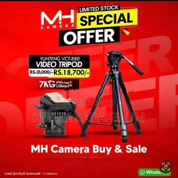 YUNTENG VCT-880RM SLR Camera Tripod Professional
