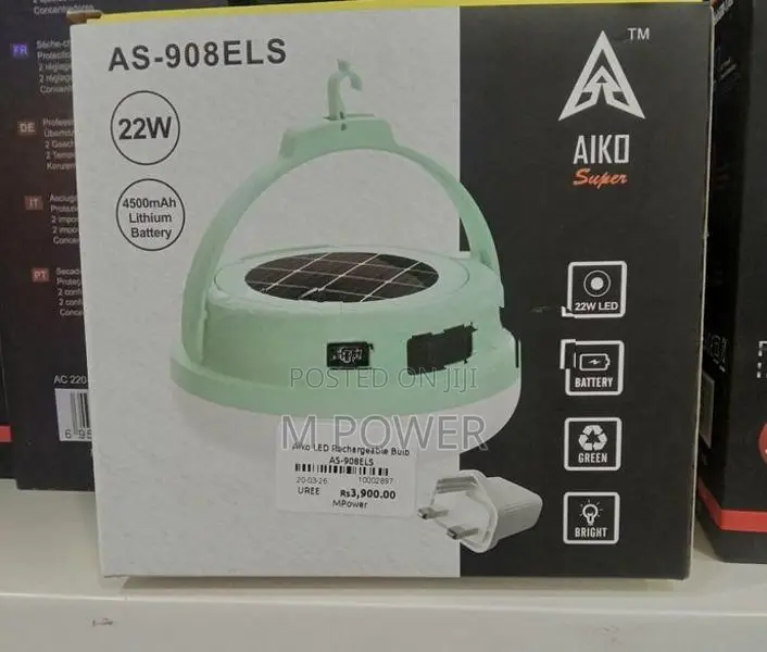 Aiko LED Rechargeable Bulb 22W ( AS-908EL)