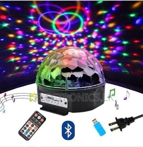 Magic Ball Light Mp3 Led - 12W Black